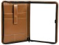 Preview: Reißverschluss Schreibmappe DIN A4, incl. Memoblock CAMBRIDGE Top Grain Rindleder hellbraun